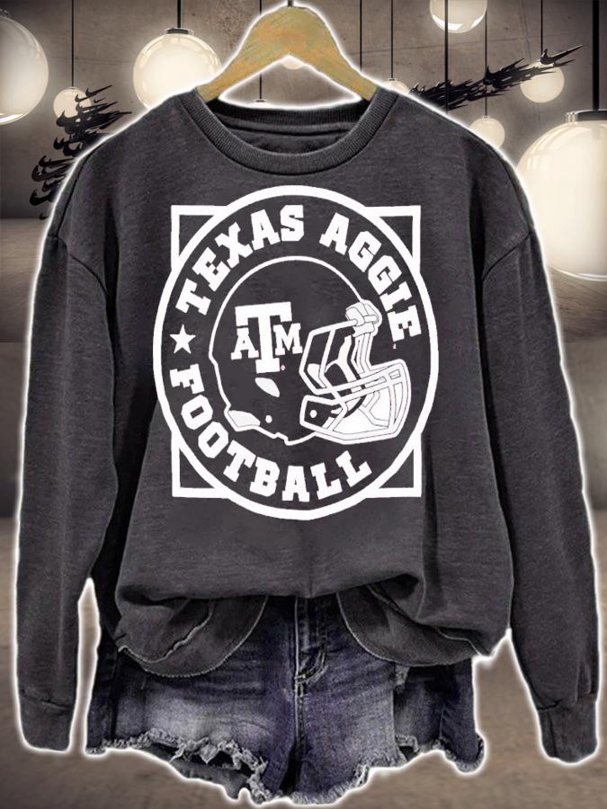 Texas A&M Football Helmet Comfort Wash Shirt t-shirt sweatshirt