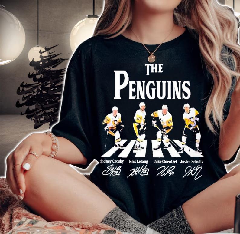 The Penguins Abbey Road Sidney Crosby Kris Letang Jake Guentzel shirt t-shirt woman shirt