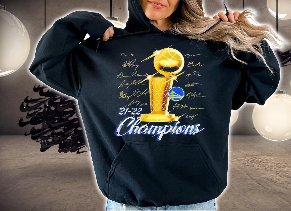 Warriors 2022 Finals Champions Forward Roster Signature Shirt t-shirt hoodie