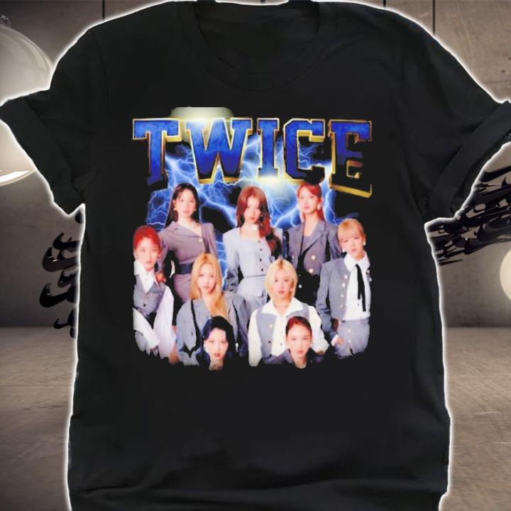Twice K-Pop Girl Group Bootleg Vintage Style Shirt t-shirt