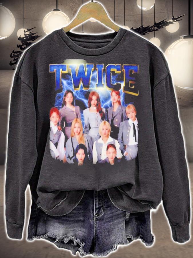 Twice K-Pop Girl Group Bootleg Vintage Style Shirt t-shirt