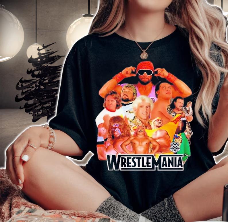 WrestleMania Legends 38 Hulk Hogan The Macho Man Shirt t-shirt woman shirt