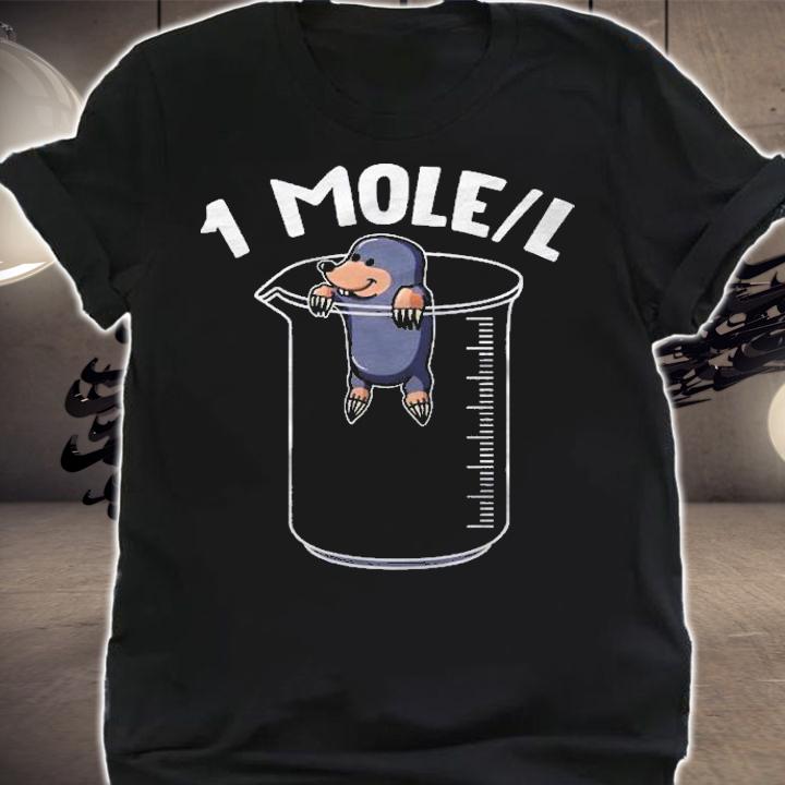 1 Mole Per Liter Cute October 23 Mole Day Outfit Mole Lover Shirt t-shirt shirt