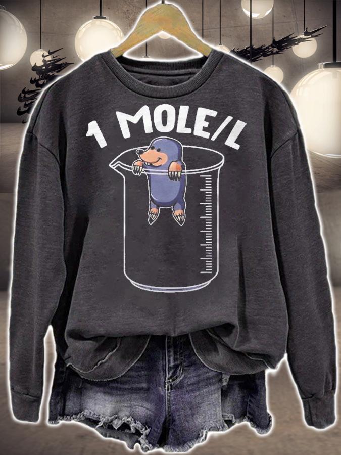 1 Mole Per Liter Cute October 23 Mole Day Outfit Mole Lover Shirt t-shirt sweatshirt