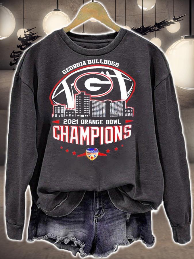 2021 Orange Bowl Champions NCAA Graphic Georgia Bulldogs shirt t-shirt