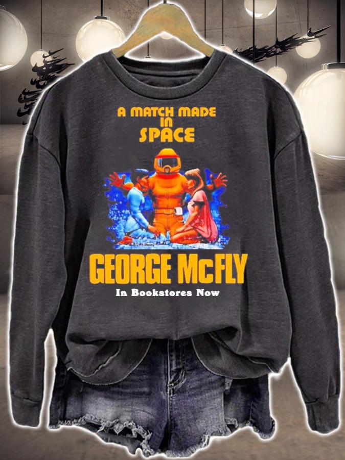 A Match Made In Space George McFly In Bookstores Now Shirt t-shirt