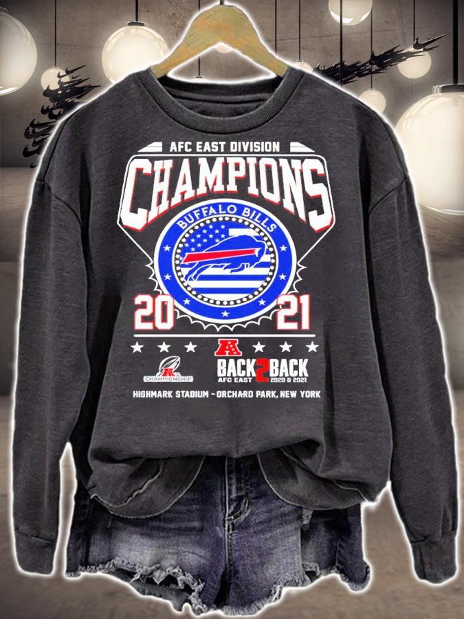 AFC East Division Buffalo Bills 2021 Back 2 Back Highmark Stadium Orchard Park New York t-shirt