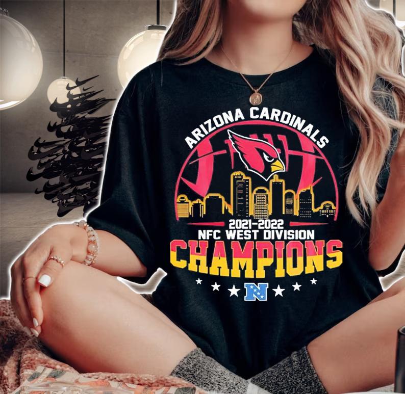 Arizona Cardinals 2021 2022 National Football Conference NFC West Champions Shirt t-shirt woman shirt
