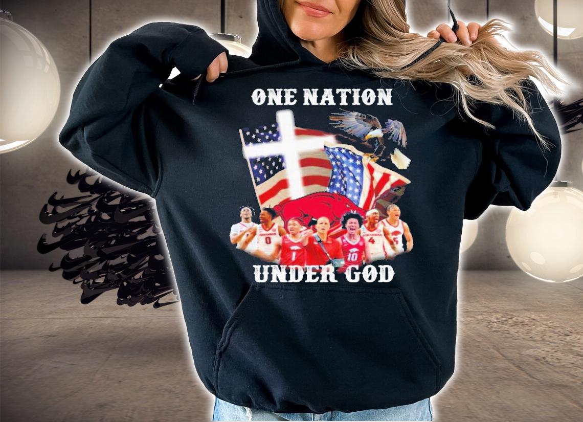 Arkansas Razorbacks One Nation Under God Shirt t-shirt hoodie
