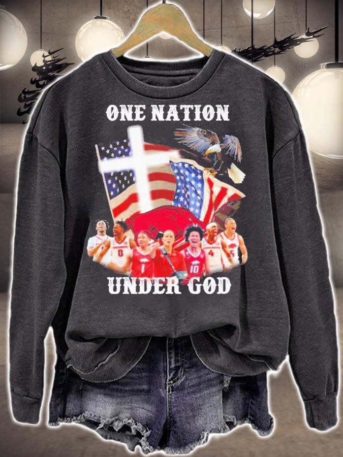 Arkansas Razorbacks One Nation Under God Shirt t-shirt sweatshirt