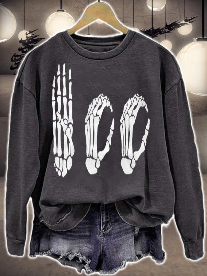 Asl Halloween Skeleton Hand American Sign Language Boo Shirt t-shirt