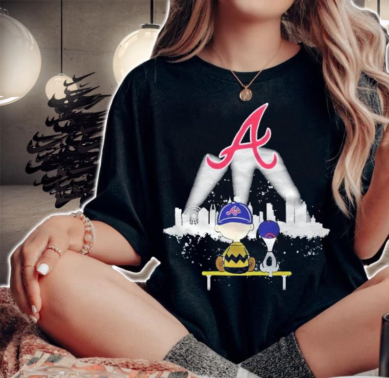 Atlanta Braves Chair Bow and Snoopy city shirt t-shirt woman shirt
