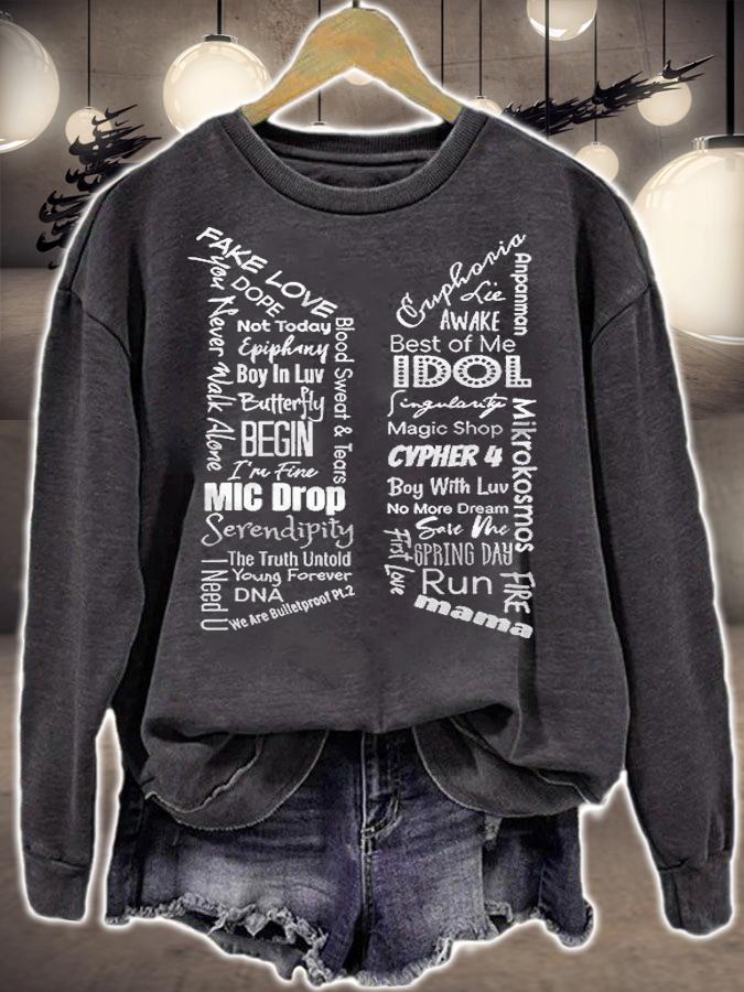 B.T.S Funny Song Titles Music Lover Shirt t-shirt