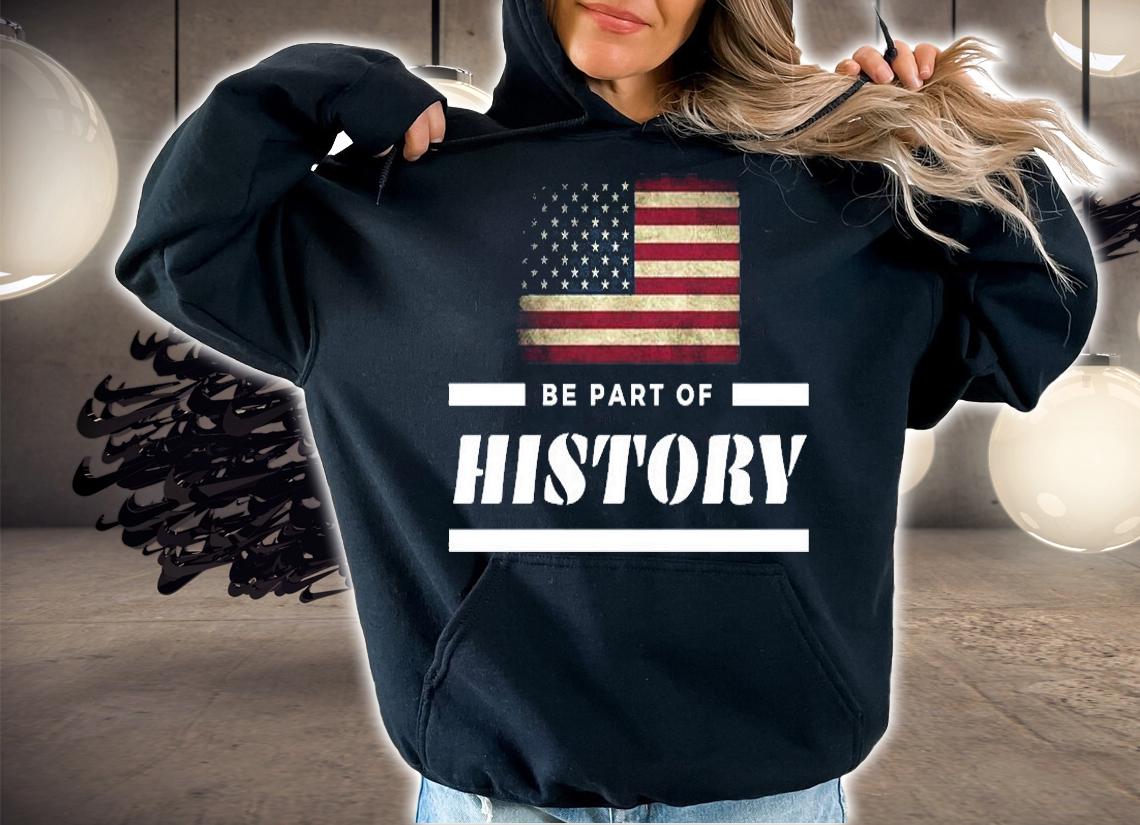Be Part Of History USA Flag Retro T-Shirt t-shirt