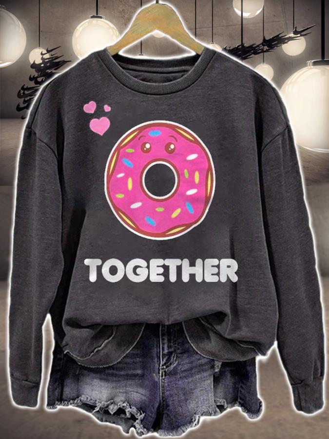 Better Together His And Her Funny Matching Gift Donut Lover Shirt t-shirt