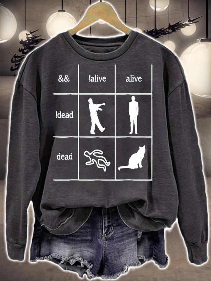 Boolean Logic Im A Programmer Alive Dead T-Shirt t-shirt