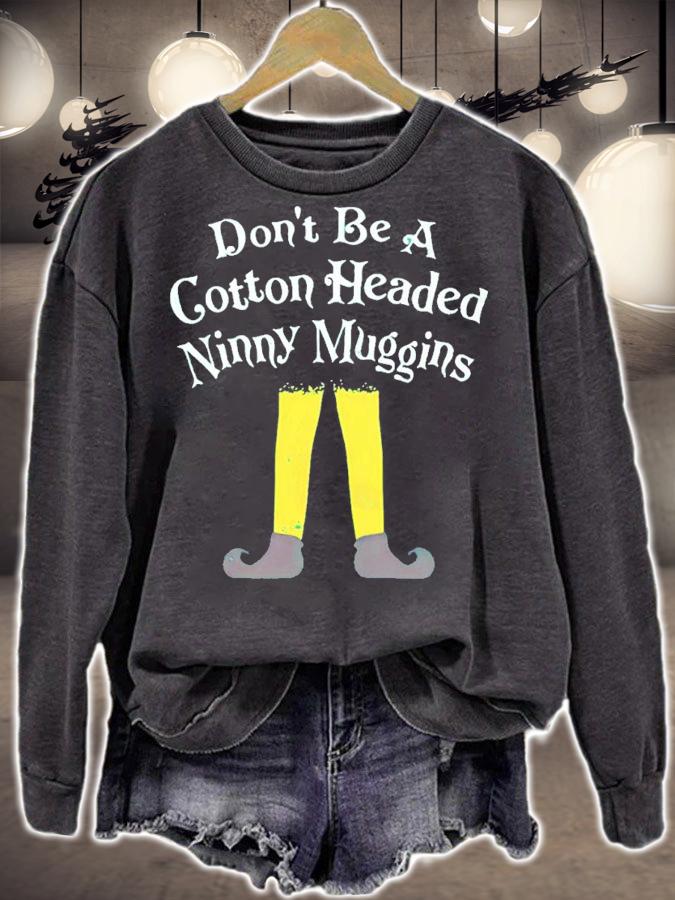 Buddy Elf Don't Be A Cotton Headed Ninny Muggins Christmas Shirt t-shirt sweatshirt