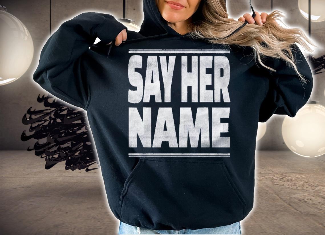 Blm Black Lives Matter Say Her Name Shirt t-shirt