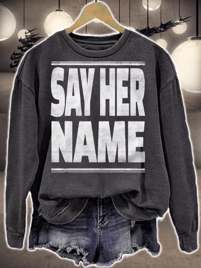 Blm Black Lives Matter Say Her Name Shirt t-shirt
