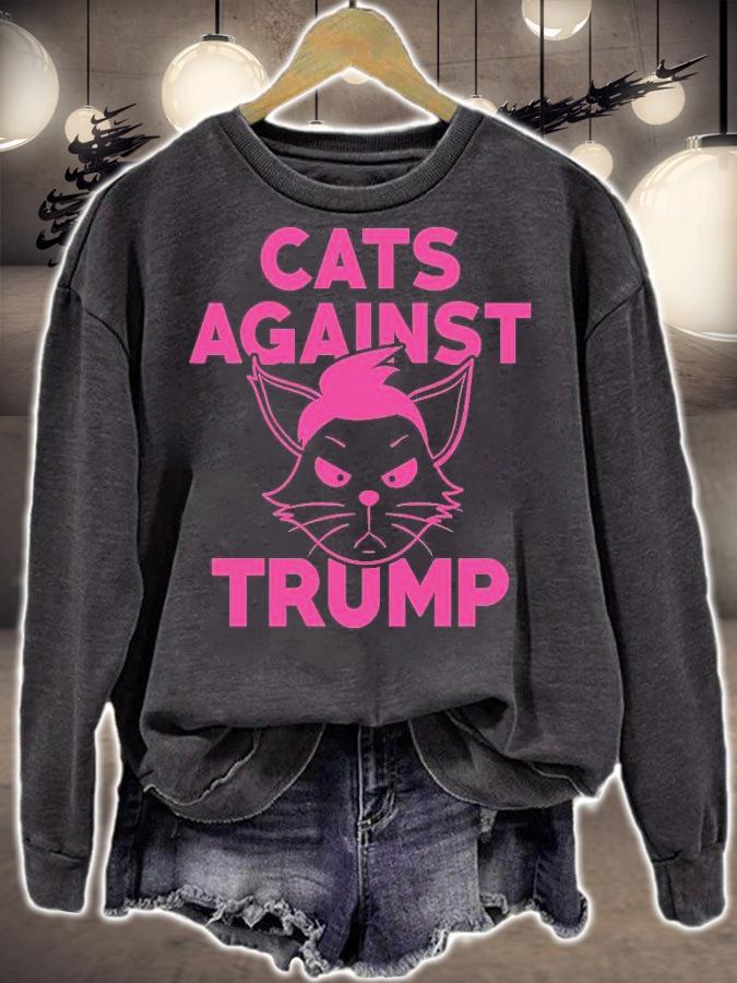 Cats Against Trump Pink T-shirt t-shirt sweatshirt