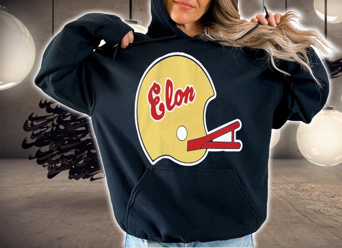 Elon Football 1980's Helmet Shirt t-shirt hoodie