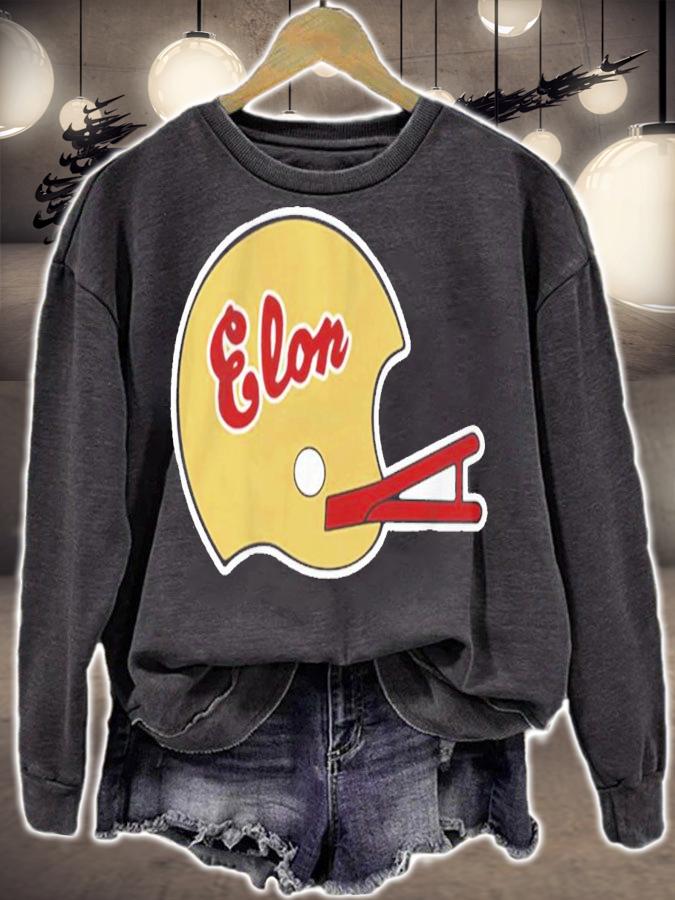 Elon Football 1980's Helmet Shirt t-shirt sweatshirt