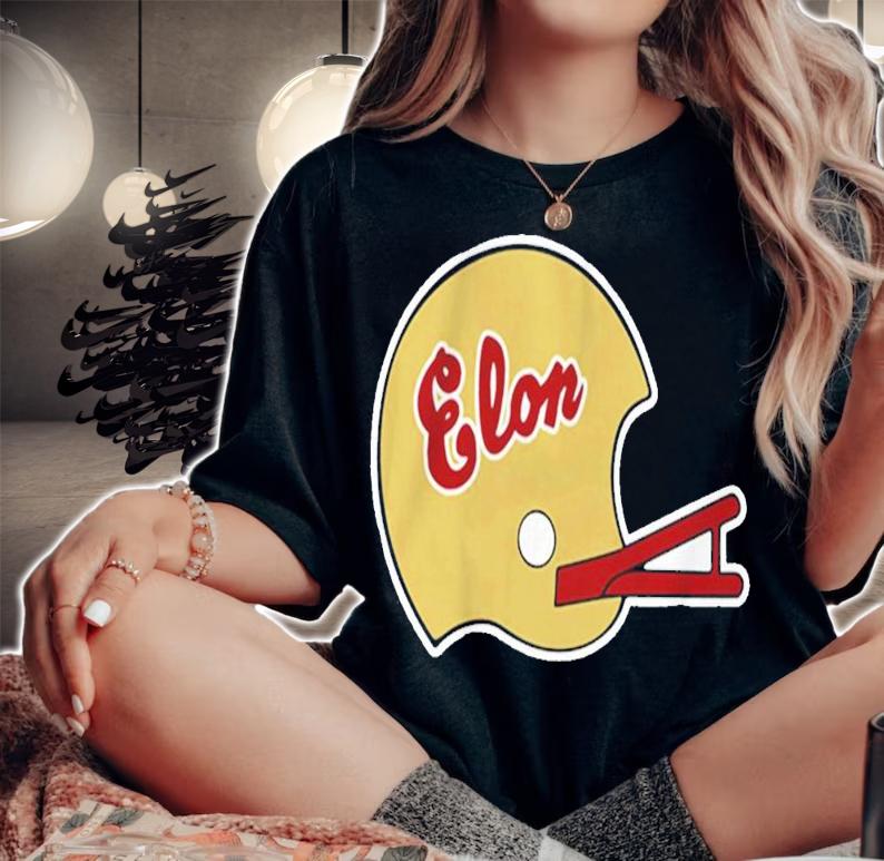 Elon Football 1980's Helmet Shirt t-shirt woman shirt