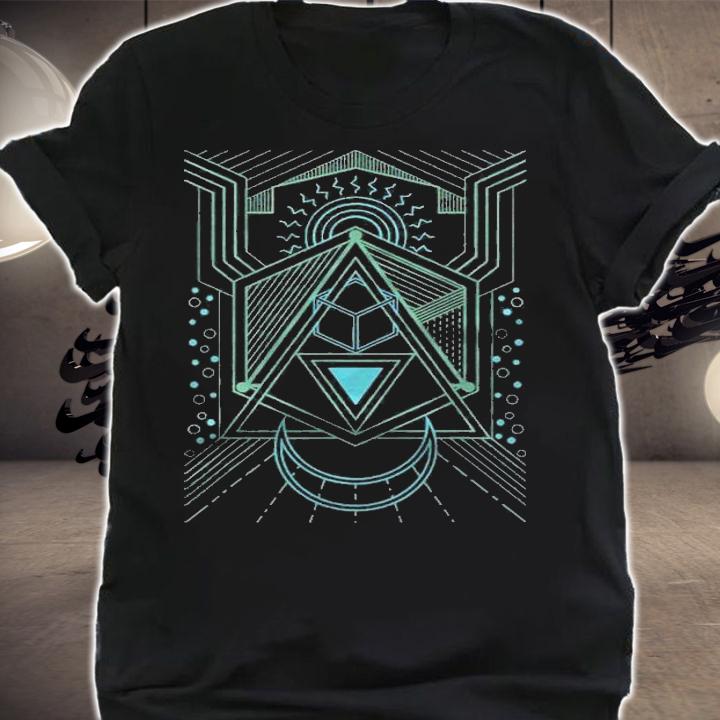 Sun And Moon Pyramid  Sacred Geometry Shirt t-shirt shirt