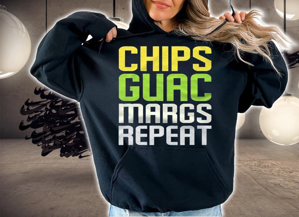 Chips Guac Margs Repeat Tshirt Funny Cinco De Mayo Gift T-shirt t-shirt
