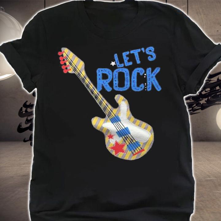 Lets Rock Star Rock N Roll Retro 80S Music Gift Women Men shirt t-shirt shirt