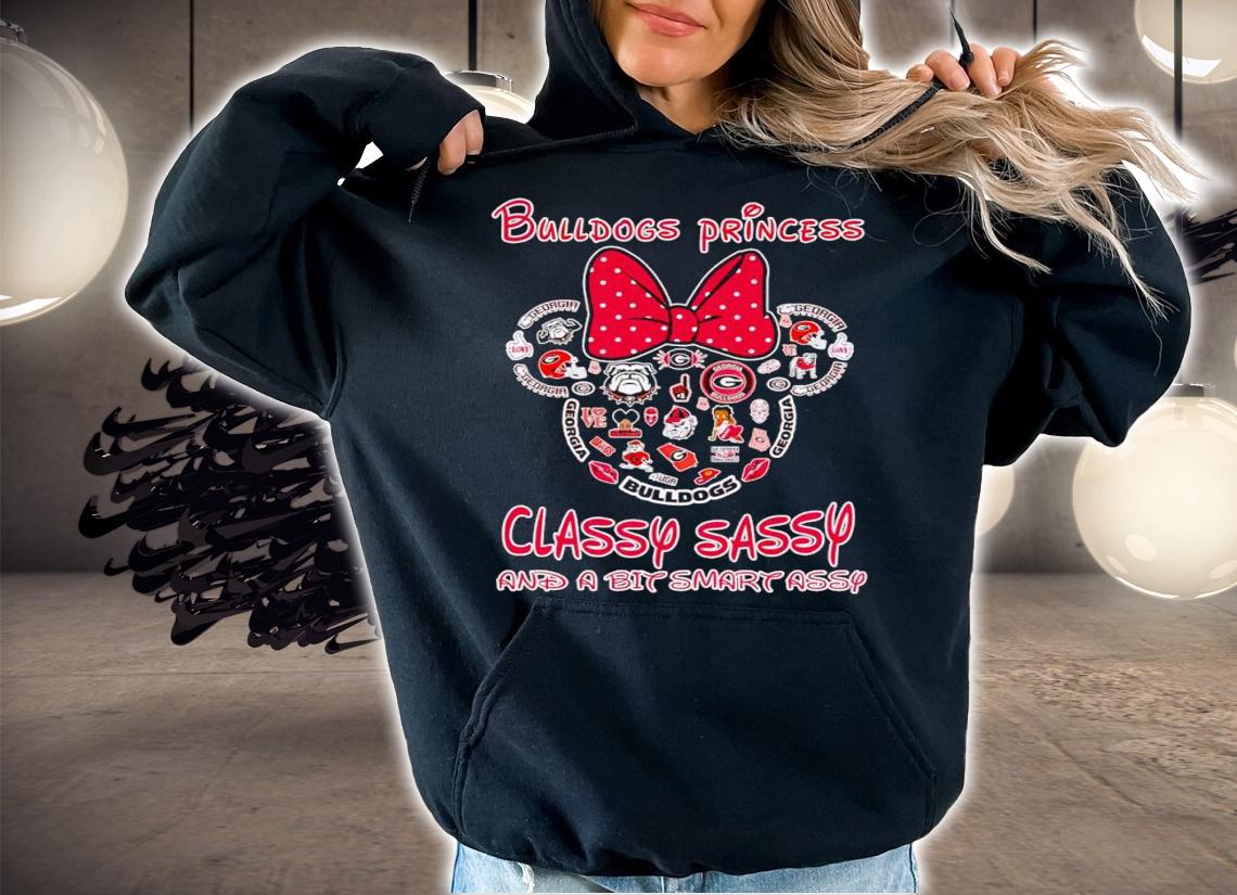 Minnie Mouse Georgia Bulldogs Princess Classy Sassy And A Bit Smart Assy t-shirt hoodie