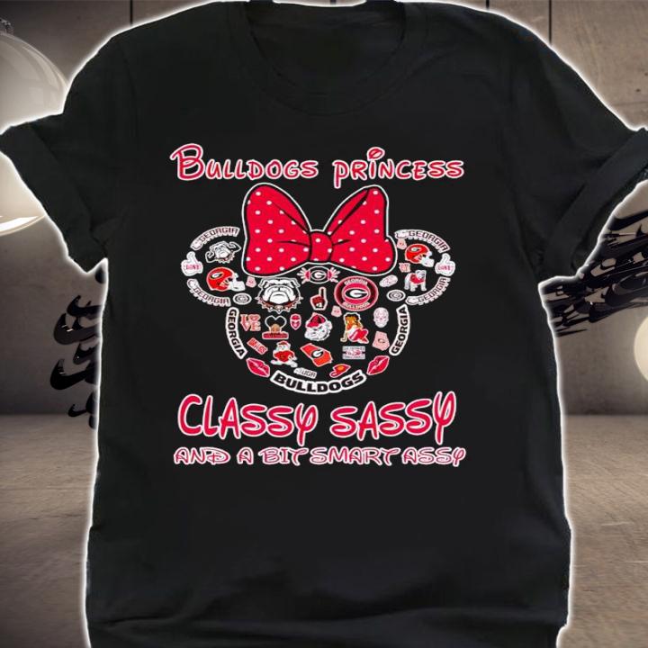 Minnie Mouse Georgia Bulldogs Princess Classy Sassy And A Bit Smart Assy t-shirt shirt