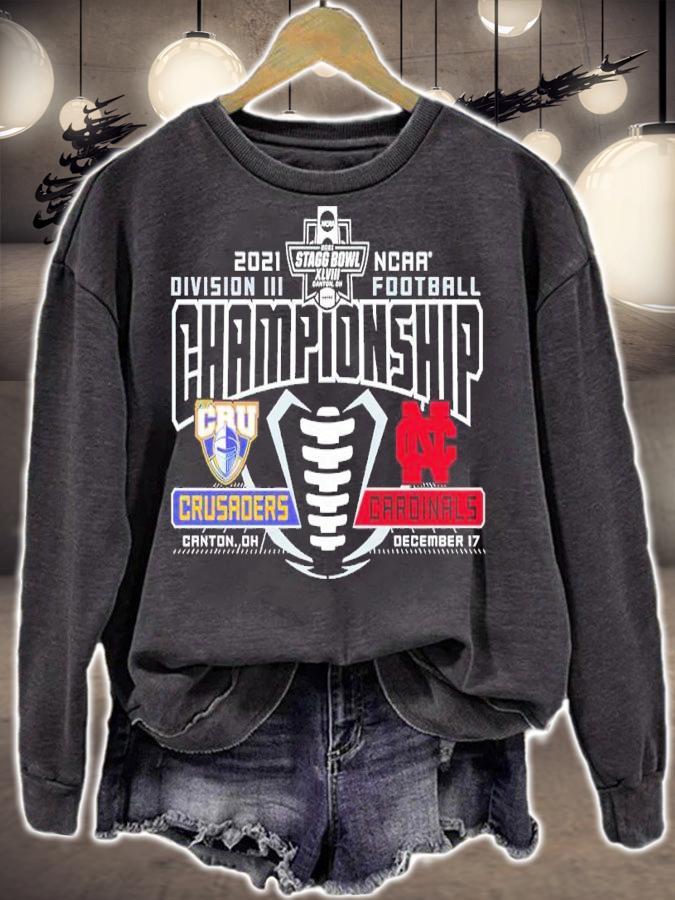 NCAA Football Division II Final 2021 Championship Crusaders Vs. Cardinals Shirt t-shirt sweatshirt