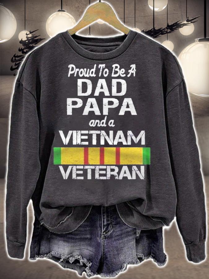 Proud Dad Papa Vietnam Veteran Shirt Vintage Vet Shirt t-shirt sweatshirt