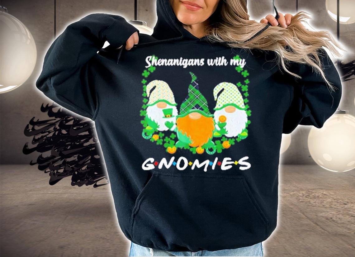 St Patrick's Day Shenanigans With My Gnomies Gnome Irish Shamrock T-Shirt t-shirt