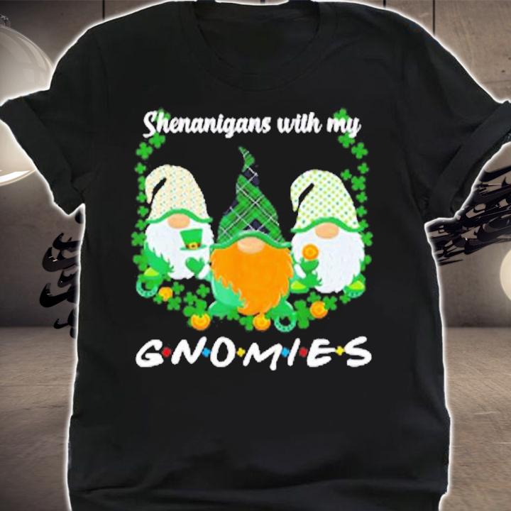 St Patrick's Day Shenanigans With My Gnomies Gnome Irish Shamrock T-Shirt t-shirt