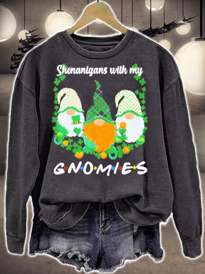 St Patrick's Day Shenanigans With My Gnomies Gnome Irish Shamrock T-Shirt t-shirt