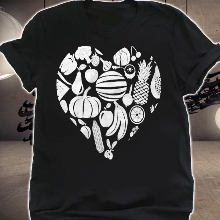 Vegan Women Heart Veggie Lover Vegan Shirt t-shirt