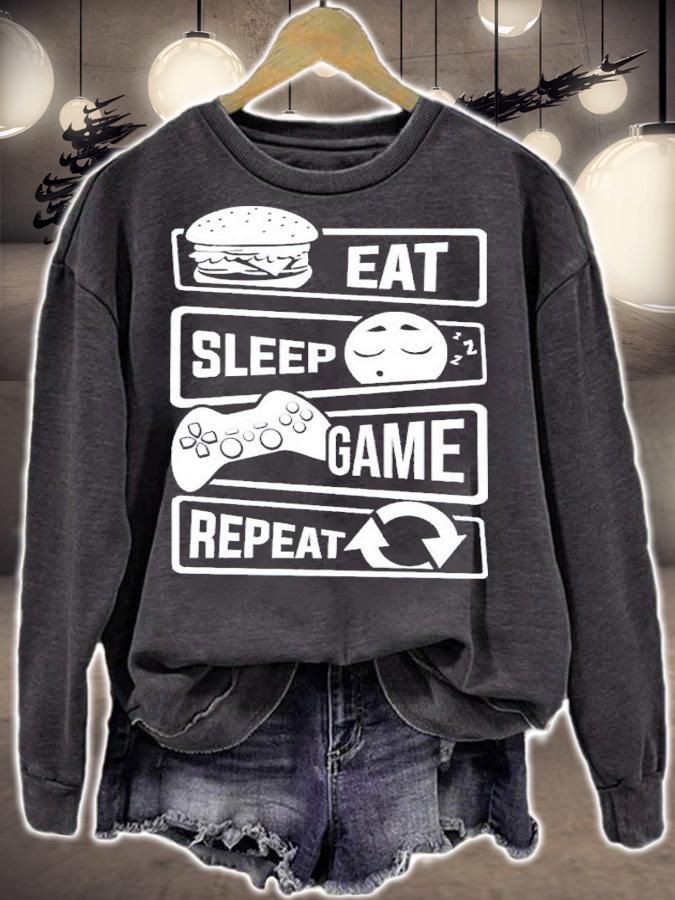 Eat Sleep Game Repeat shirt t-shirt
