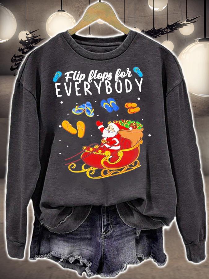 Funny Xmas Flip Flops For Everybody T-Shirt t-shirt