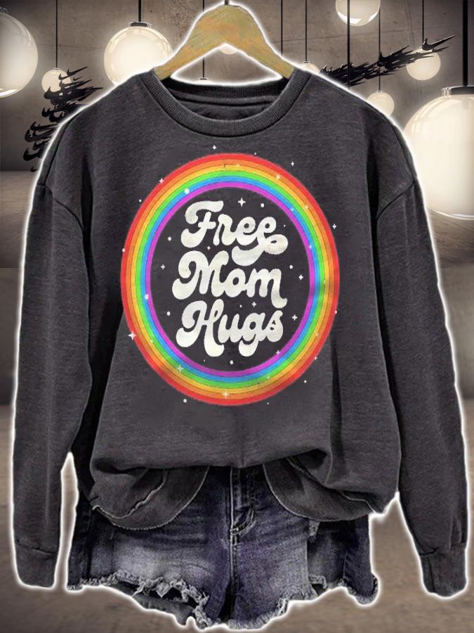Lgbtq Free Mom Hugs Gay Pride Lgbt Ally Rainbow Mothers Day Shirt t-shirt