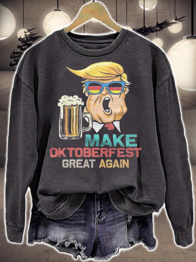 Make Oktoberfest Great Again Funny Trump Beer Mug T-Shirt t-shirt