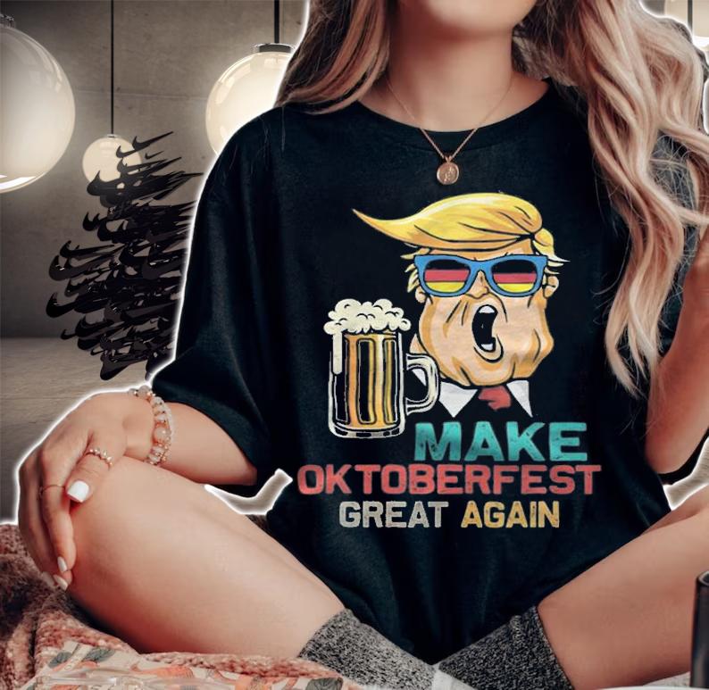 Make Oktoberfest Great Again Funny Trump Beer Mug T-Shirt t-shirt