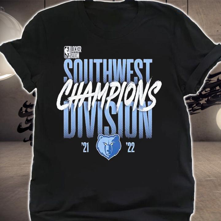 Memphis Grizzlies 2022 Southwest Division Champions Locker Room T-Shirt t-shirt shirt