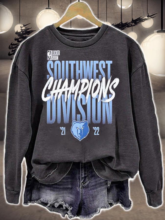 Memphis Grizzlies 2022 Southwest Division Champions Locker Room T-Shirt t-shirt sweatshirt