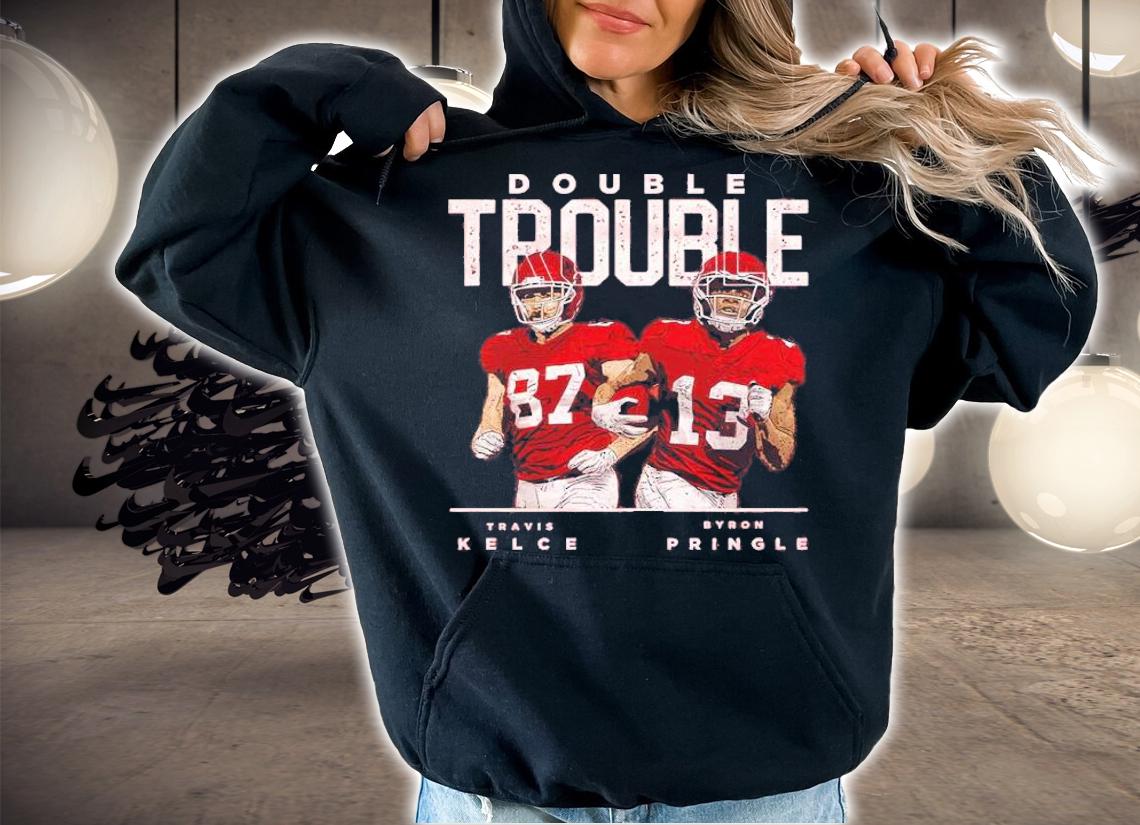 Travis Kelce And Byron Pringle Kansas City Double Trouble Football Shirt t-shirt