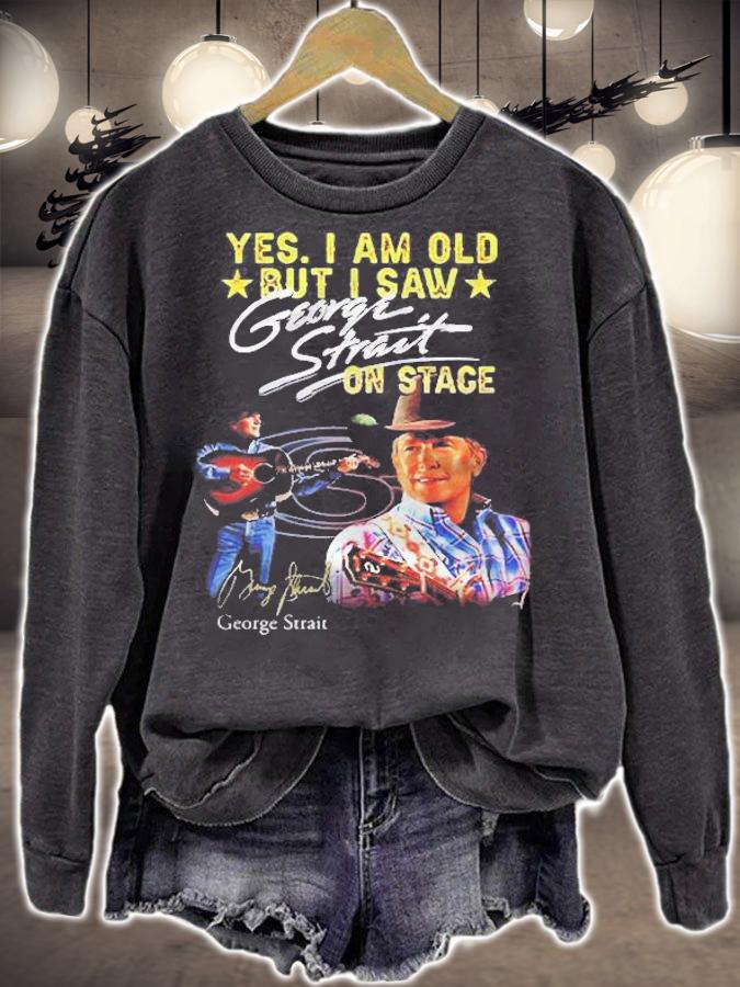 Yes I Am Old But I Saw George Strait On Stage Signature George Strait T-Shirt t-shirt