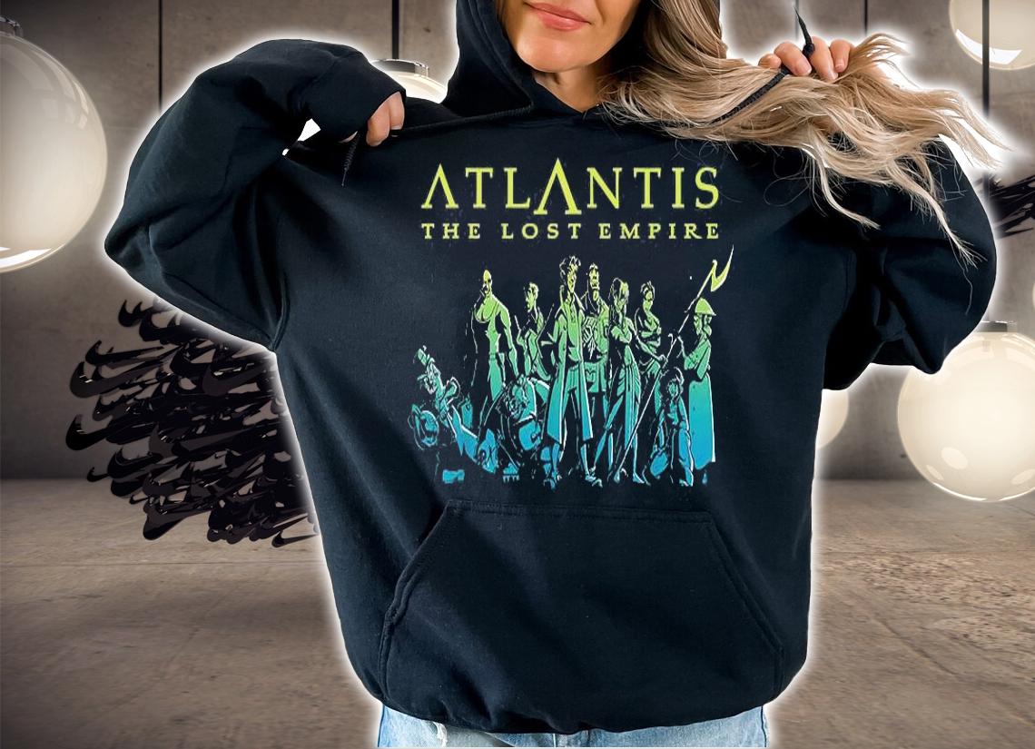 Disney Atlantis The Lost Empire Characters Gradient T-Shirt t-shirt hoodie