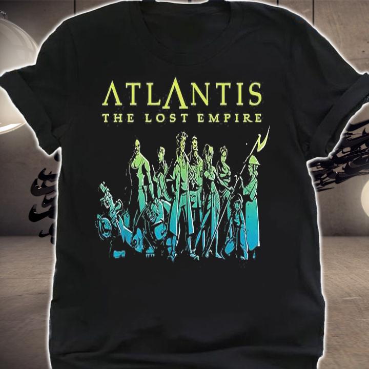 Disney Atlantis The Lost Empire Characters Gradient T-Shirt t-shirt shirt