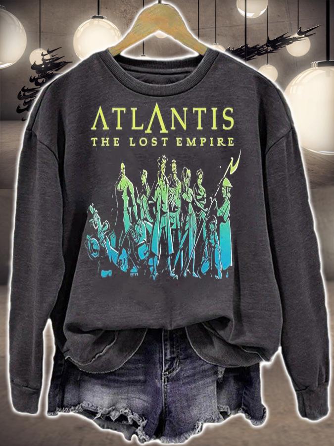 Disney Atlantis The Lost Empire Characters Gradient T-Shirt t-shirt sweatshirt